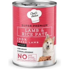 Chef's Choice Yetişkin Köpekler Için, Hipoalerjenik, Kuzu Etli ve Pirinçli Ezme, 400 G x 12 Adet