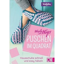 Häkeln: Woolly Hugs Puschen Im Quadrat: Hausschuhe Schnell Und Easy Häkeln. Mit Detaillierten Anleitungen Zum Einfachen Nachmachen. Bequeme Designs Von Veronika Hug.