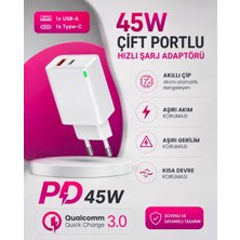 Wess Samsung S25+ / S24+ / S23+ / Tab S9+ Uyumlu 45 W Power Delivery Şarj Adaptörü