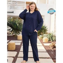 Aydoğan Çıtçıtlı Kaşkorse Battal Uzun Kollu Pijama Takım 250486