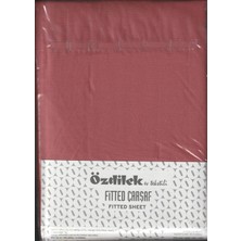 Özdilek Lastikli Fitted Tek Kişilik Çarşaf Takımı 120*200 Koyu Mercan