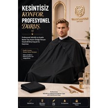 Transformacion Profesyonel 160X140 cm Kuaför Berber Saç Kesim Önlüğü Penuarı Güçlendirilmiş Kopçalı Su Geçirmez 723622