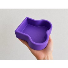 Novis Liora Kemik Model Beton Kedi Köpek Mama ve Su Kabı - Mor