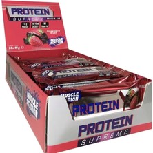 Muscle Station Supreme Protein Bar Çikolata Çilek 40 gr 24 Adet - Çikolata Çilek
