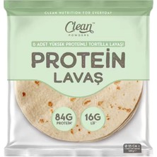 Clean Powders Yüksek Proteinli Tortilla Lavaşı 6'lı 420 gr