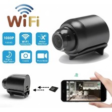 1080P Hd Wifi Mini Kamera 120° Geniş Açı Gece Görüşü Manyetik 360° Döner Tf Kart Destekli ( Lisinya )
