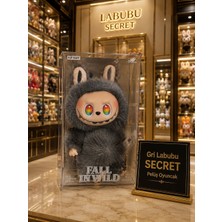 Black Diamond Plush Toy Gri Labubu Peluş Oyuncak