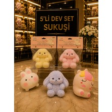 Black Diamond Plush Toy 5li Dev Karışık Sukuşi Set Görseldeki 5 Ürün Gönderilir