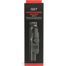 TKÇ Dvip Q07 Bluetooth Kumandalı Tripod Selfie Çubuğu Siyah