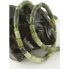 Zero Land Ilkestor 6x8 mm Boru Yeşim Taşı Yeşil