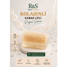 R&S Doğal Kozmetik Kabak Lifli Kolajen Sabunu - Sıkılaştırıcı ve Nemlendirici Etkili Doğal Cilt Bakım Sabunu