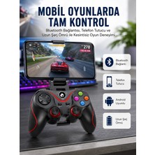 Marsilyan Kablosuz Oyun Kolu Bluetooth Joystick Gamepad Android Uyumlu