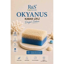 R&S Doğal Kozmetik Kabak Lifli Okyanus Sabunu - El Yapımı Peeling Etkili Cilt Temizleme Sabunu