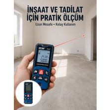 Marsilyan Dijital Lazer Mesafe Ölçüm Cihazı Inşaat ve Ev Kullanımı Yeni Nesil