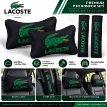 Şimika Lacoste-Xx Yesil Ikili Yastık ve Kemer Kılıfı Seti