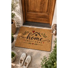 Valerine Life Kapı Önü Paspası 45X70CM Velür Doku Coco Görünüm Kaymaz Dış Mekan Evim Evim Güzel Evim