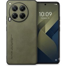 Anka Cep Cep Telefonu Aksesuarları Tekno Tecno Camon 30 (Cl6) Uyumlu Parmak Izi Bırakmaz Deri Görünümlü Silikon Kılıf Kamera Korumalı