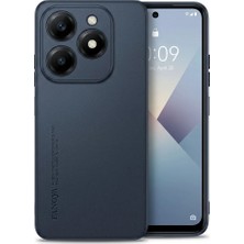 Anka Cep Cep Telefonu Aksesuarları Tekno Tecno Spark 20 (KJ5N) Uyumlu Parmak Izi Bırakmaz Deri Görünümlü Silikon Kılıf Kamera Korumalı
