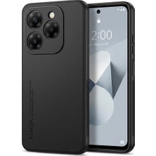 Anka Cep Cep Telefonu Aksesuarları Tekno Tecno Spark 20C (BG7N) Uyumlu Parmak Izi Bırakmaz Deri Görünümlü Silikon Kılıf Kamera Korumalı