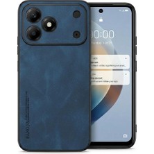 Anka Cep Cep Telefonu Aksesuarları Tekno Tecno Spark 50 4g (KN4N) Uyumlu Parmak Izi Bırakmaz Deri Görünümlü Silikon Kılıf Kamera Korumalı