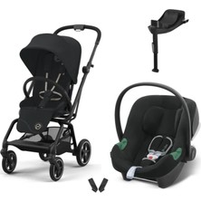 Cybex Eezy S Twist+2 Travel Sistem | Magic Black & Aton B2 Bazalı Volcano Black