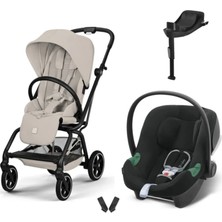 Cybex Eezy S Twist+2 Travel Sistem | Dune Grey & Aton B2 Bazalı Volcano Black