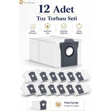 Ozemtek Dreame L10S Plus Robot Süpürge Toz Torbası Yedek Parça Seti 12 Adet