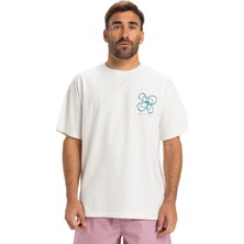 Quiksilver Hw Outside Inside Erkek Beyaz Günlük Stil T-Shirt EQYZT08032-WBK0
