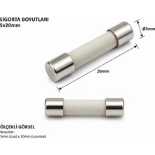 Tech 5X20MM Seramik Sigorta Hızlı 8A