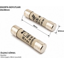 Tech 10X38MM Seramik Sigorta Gecikmeli 5A