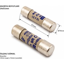 Tech 14X51MM Seramik Sigorta Gecikmeli 25A