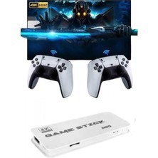 Marsilyan 3D 4K Hd 2.4g Game Stick 4K Ultra Hd Oyun Konsolu Çift Kollu