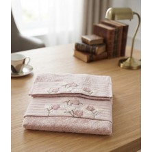 Fiesta Ilgın Süzene Bambu Bürümcük Analı Kızlı Havlu Seti (1 Adet 30X50 cm ve 1 Adet 50X90 cm ) %70 Bambu %30 Pamuk