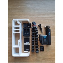Print Zone Gopro Orijinal Taşıma Çantası Uyumlu Iç Organizer ve Modüler Aksesuar Yerleştirme Tepsisi (Çanta Gönderilmemektedir)