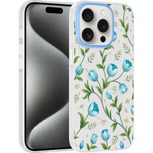 Khayra iPhone 14 Pro Max Kılıf Çiçek ve Fiyonk Desenli Kamera Yükseltili Khyr Premium