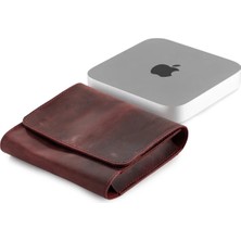 LWA Leather El Yapımı Deri Mac Mini Kılıfı: Eskitilmiş Tam Taneli Sığır Derisi Düzenleyici M2