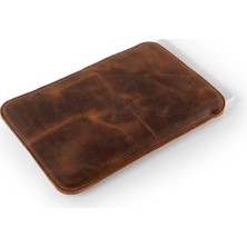 LWA Leather Asus Vivobook 14” Kılıfı (Dikey) – El Yapımı Eskitilmiş Deri Ince Dizüstü Bilgisayar Çantası