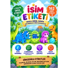 Nature Compact Okul Etiketi - Kalem Defter Etiketi - Özel Isim Yazılabilen Etiket Seti - Isim Etiketi - Erkek Çocuk