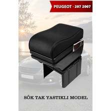 Automod Peugeot 2072007 Uyumlu Kol Dayama Lüks Tip Yastıklı Model Siyah Deri