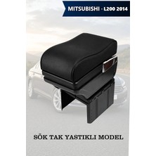 Automod Mitsubishi L2002014 Uyumlu Yastıklı Model Lüks Tip Kol Dayama Siyah Deri