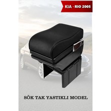 Automod Kia Rio 2005 Uyumlu Kol Dayama Lüks Tip Siyah Deri Yastıklı Model