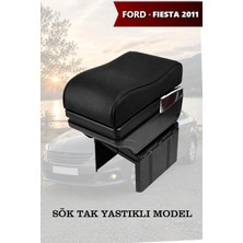 Automod Fiesta 2011 Uyumlu Yastıklı Model Lüks Tip Siyah Deri Kol Dayama