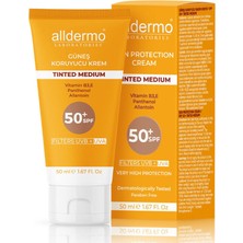 Alldermo SPF50 Tinted Medium Krem 50 ml