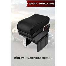 Automod Corolla 1996 Uyumlu Kol Dayama Lüks Tip Siyah Deri Yastıklı Model