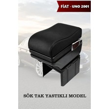 Automod Fiat Uno 2001 Uyumlu Yastıklı Model Siyah Deri Kol Dayama Lüks Tip