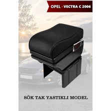 Automod Opel Vectra C2006 Uyumlu Kol Dayama Siyah Deri Lüks Tip Yastıklı Model