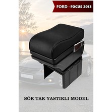 Automod Focus 2013 Uyumlu Yastıklı Model Siyah Deri Lüks Tip Kol Dayama