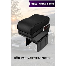 Automod Opel Astra G 2005 Uyumlu Siyah Deri Lüks Tip Kol Dayama Yastıklı Model