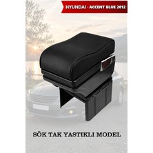 Automod Hyundai Accent Blue 2012 Uyumlu Kol Dayama Lüks Tip Yastıklı Model Siyah Deri