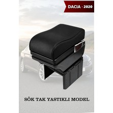 Automod Dacia 2020 Uyumlu Siyah Deri Yastıklı Model Kol Dayama Lüks Tip